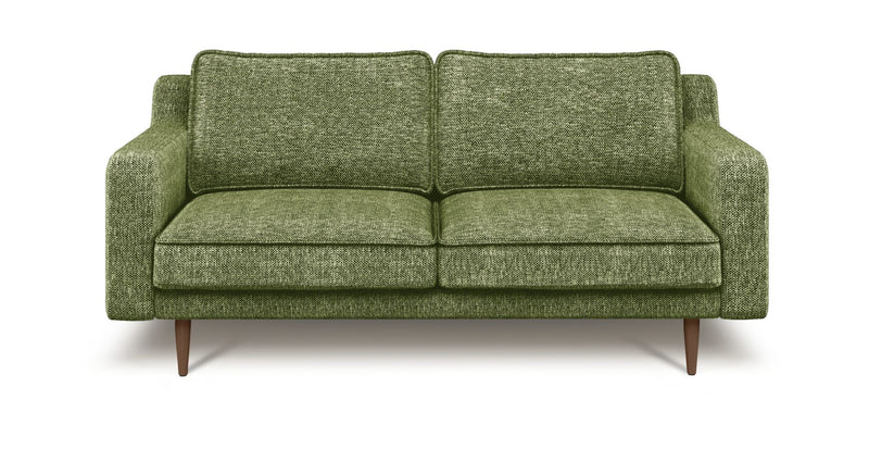 Klem Slim 2-Sitzer Sofa Holzbein - Naturgewebe