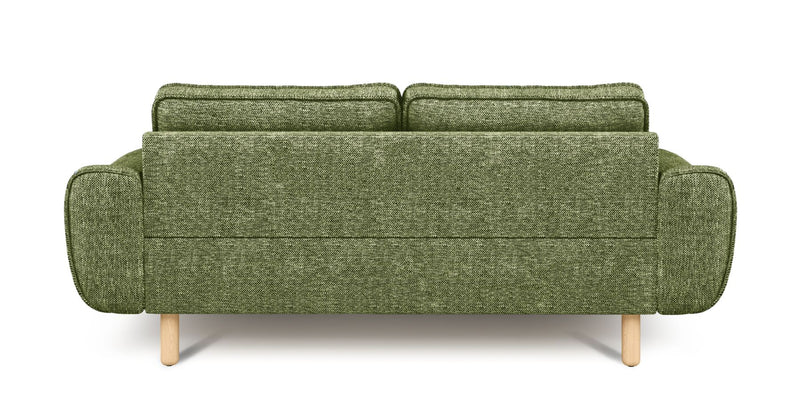 Klem 2-Sitzer Sofa Zylindrisch Holzbein - Naturgewebe