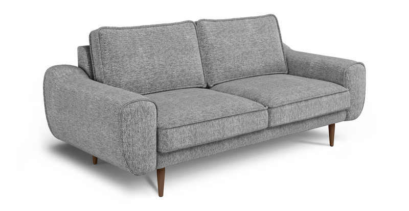Klem 2 seater sofa wooden leg - natural fabric
