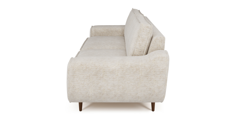 Klem 2 seater sofa wooden leg - natural fabric