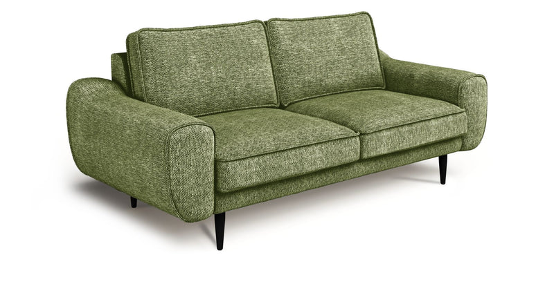 Klem 2 seater sofa wooden leg - natural fabric