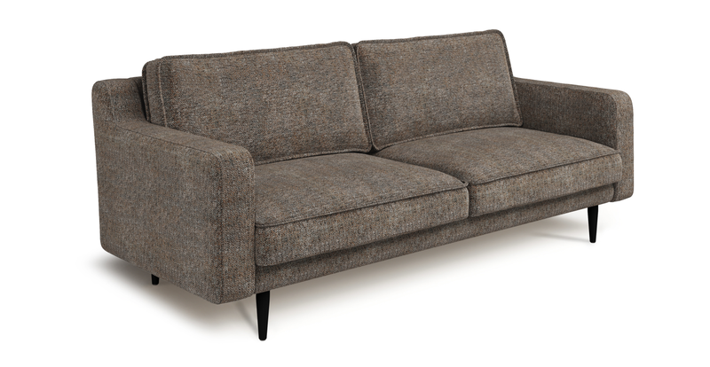 Klem Slim 3-Sitzer Sofa Holzbein - Naturgewebe