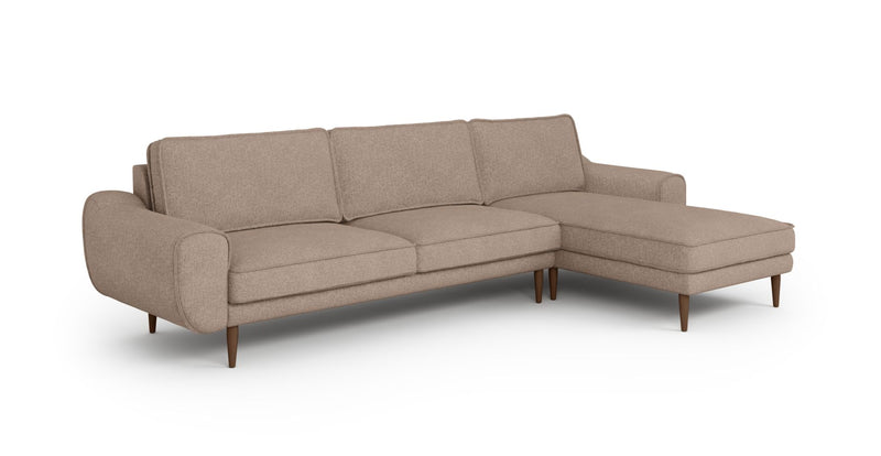Klem 306 x 171 Sektional Holzbein - Gewebe