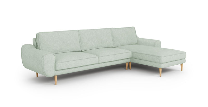 Klem 306 x 171 Sektional Holzbein - Gewebe