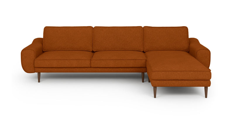 Klem 306 x 171 Sektional Holzbein - Gewebe