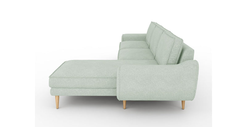 Klem 306 x 171 Sektional Holzbein - Gewebe