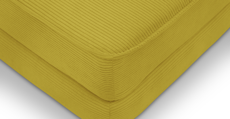Klem 357 x 171 Sectional wooden leg - Cord velour