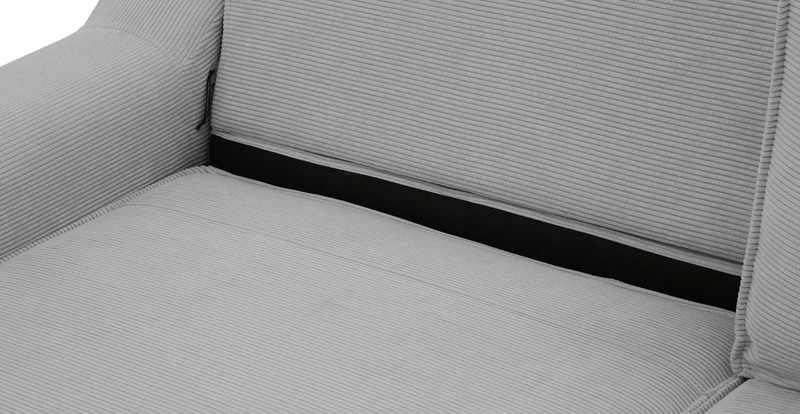 Klem 357 x 171 Sectional wooden leg - Cord velour