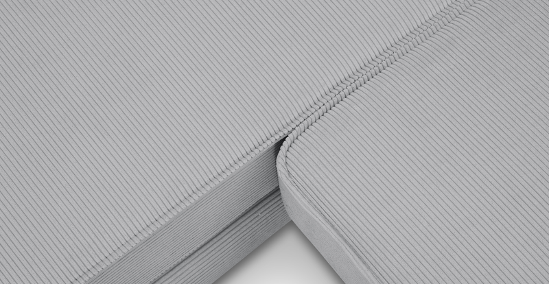 Klem 357 x 171 Sektional Zylindrisch Holzbein - Cord Velours
