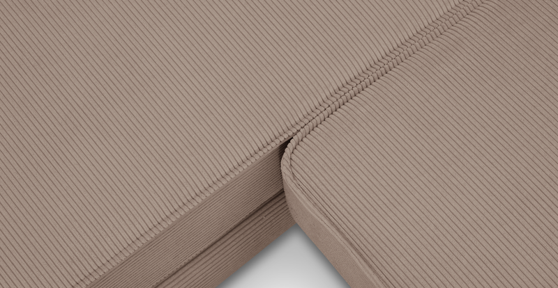 Klem 306 x 171 Sectional Wooden Leg - Cord Velour