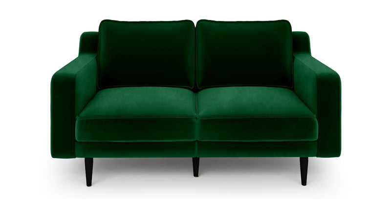 Klem Slim 2-Sitzer Modular Sofa Holzbein - Samt