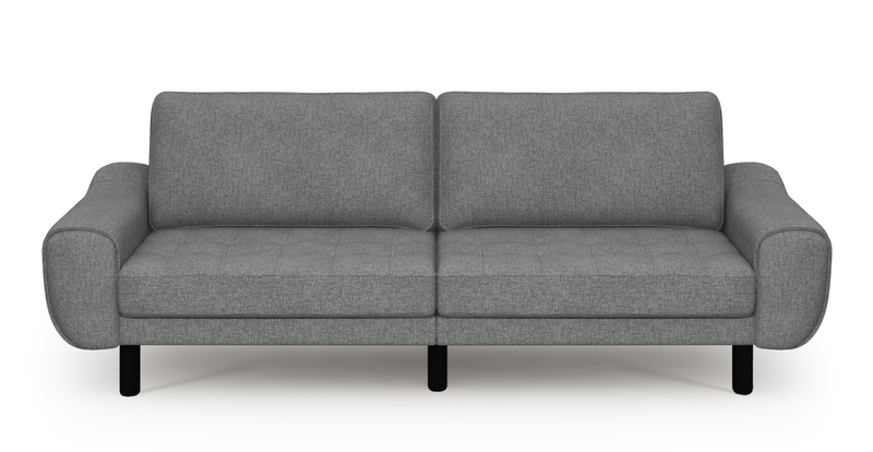 Modsy Bold 3-Sitzer Sofa Groß Zylindrisch Holzbein - Gewebe