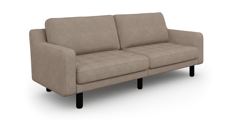 Modsy 3-Sitzer Sofa Groß Zylindrisch Holzbein - Gewebe