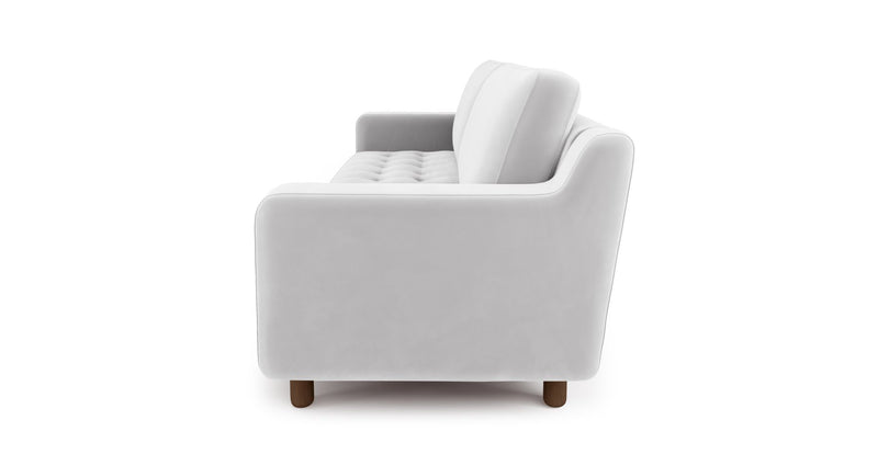 Modsy 3-Sitzer Sofa Zylindrisch Holzbein - Samt