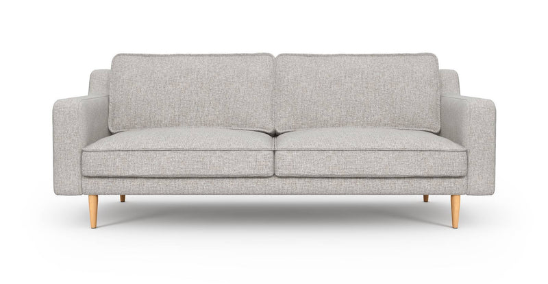 Klem Slim 3-Sitzer Sofa Holzbein - Gewebe