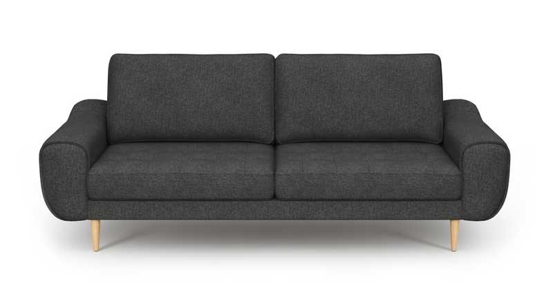 Modsy Bold 3-Sitzer Sofa Holzbein - Gewebe