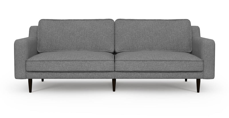 Klem Slim 3-Sitzer Sofa Groß Holzbein - Gewebe