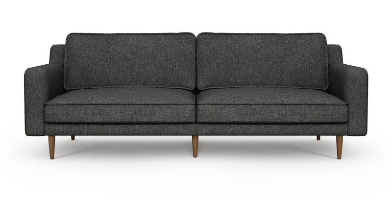 Klem Slim 3-Sitzer Sofa Groß Holzbein - Gewebe