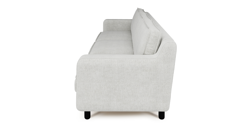Klem Slim 4-Sitzer Sofa Zylindrisch Holzbein - Naturgewebe