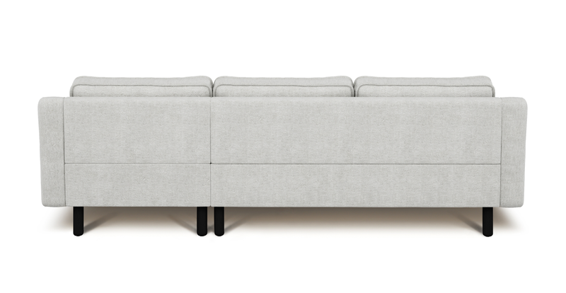 Klem Slim 4-Sitzer Sofa Zylindrisch Holzbein - Naturgewebe