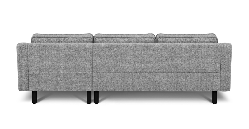 Klem Slim 4-Sitzer Sofa Zylindrisch Holzbein - Naturgewebe