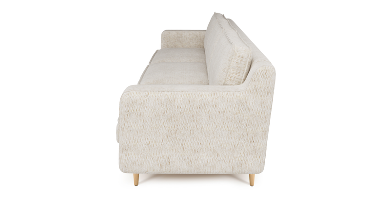 Klem Slim 4-Sitzer Sofa Holzbein - Naturgewebe