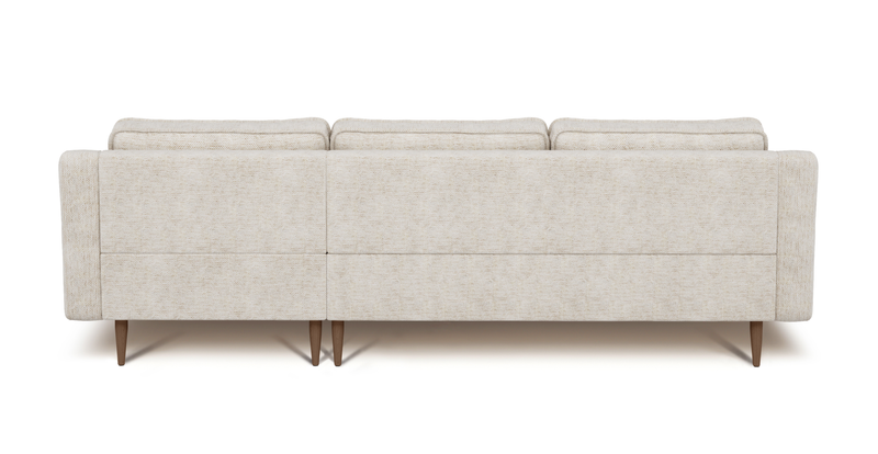 Klem Slim 4-Seater Sofa Wooden Leg - Natural Woven