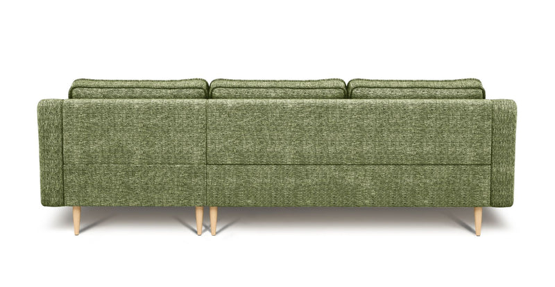 Klem Slim 4-Seater Sofa Wooden Leg - Natural Woven