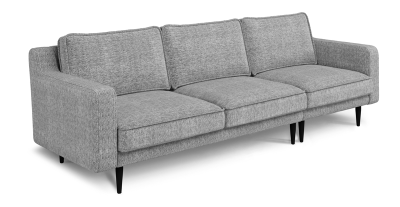 Klem Slim 4-Seater Sofa Wooden Leg - Natural Woven