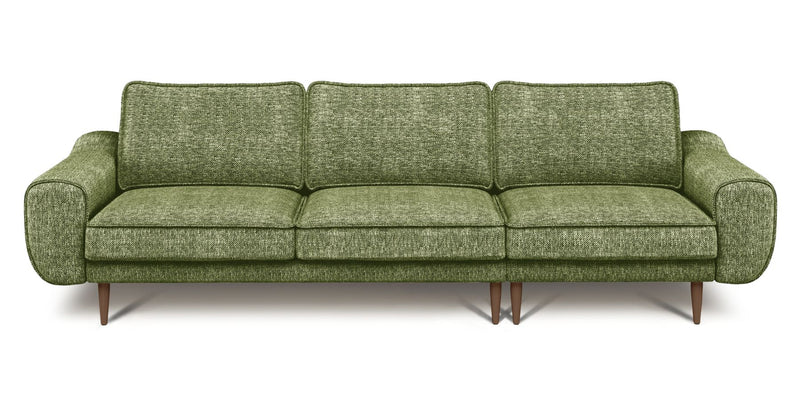 Klem 4-Sitzer Sofa Holzbein - Naturgewebe