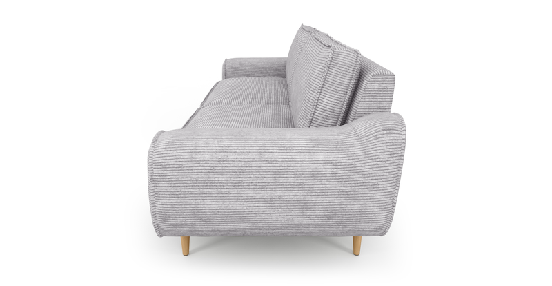 Klem 3-Sitzer Sofa Groß Holzbein - Cord Velours
