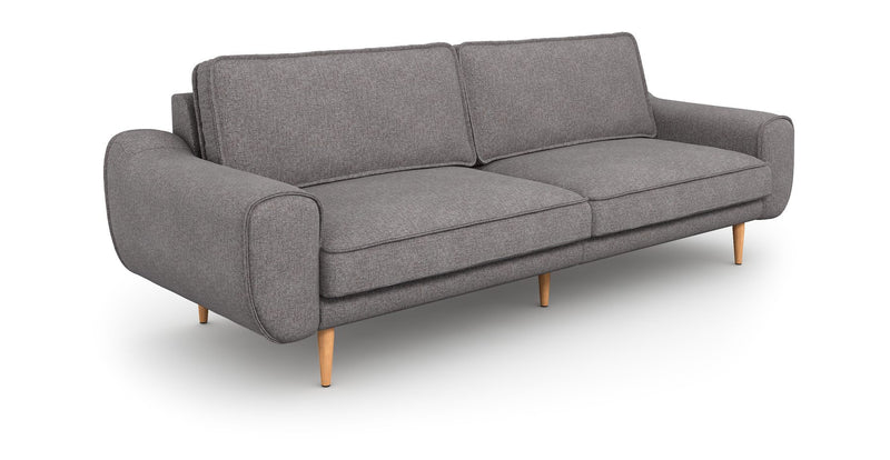 Klem 3-Seater Sofa Large Wooden Leg - Woven