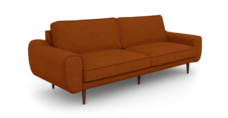 Klem 3-Sitzer Sofa Groß Holzbein - Gewebe