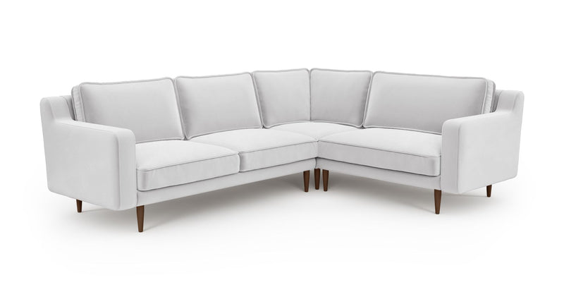 Klem Slim 257 x 203 Sectional Wooden Leg - Velvet