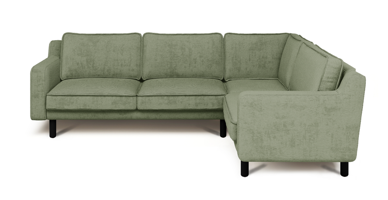 Klem Slim 257 x 203 Sectional Cylindrical Wooden Leg - Cord Velour