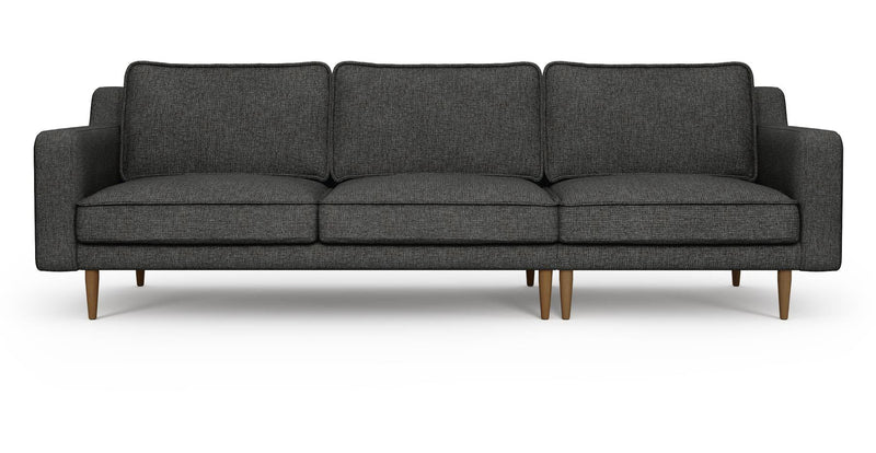 Klem Slim 4-Seater Sofa Wooden Leg - Woven