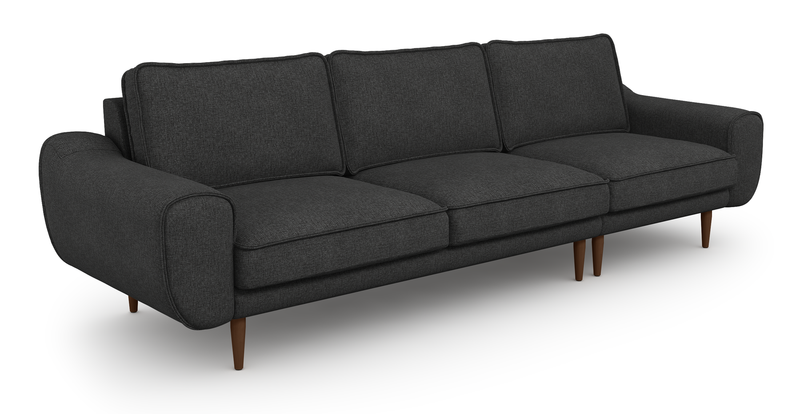 Klem 4-Seater Sofa Wooden Leg - Woven