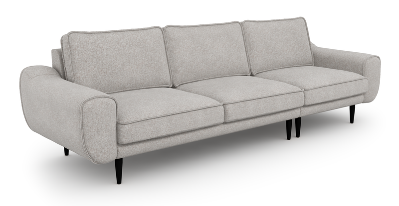 Klem 4-Seater Sofa Wooden Leg - Woven