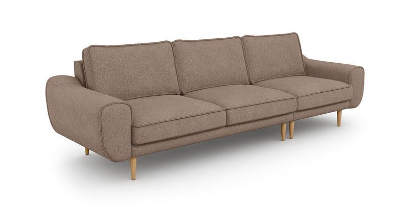 Klem 4-Seater Sofa Wooden Leg - Woven