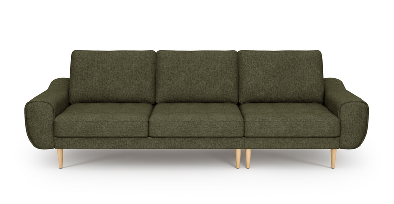 Modsy Bold 4-Sitzer Sofa Holzbein - Gewebe