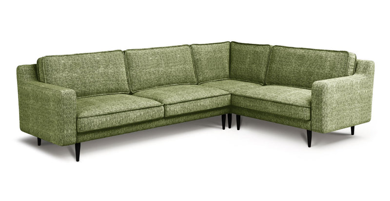 Klem Slim 283 x 203 Sectional Wooden Leg - Natural Woven