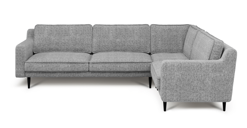 Klem Slim 283 x 203 Sectional Wooden Leg - Natural Woven