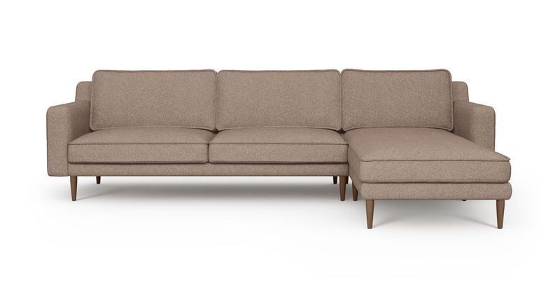 Klem Slim 292 x 171 Sektional Holzbein - Gewebe