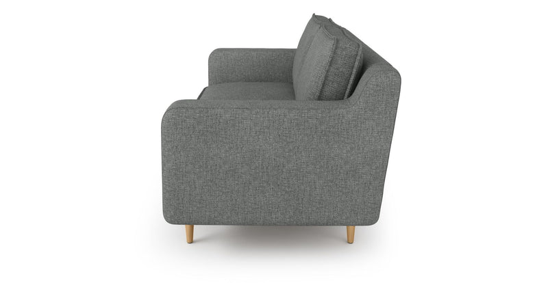 Klem Slim 2-Seater Modular Sofa Wooden Leg - Woven