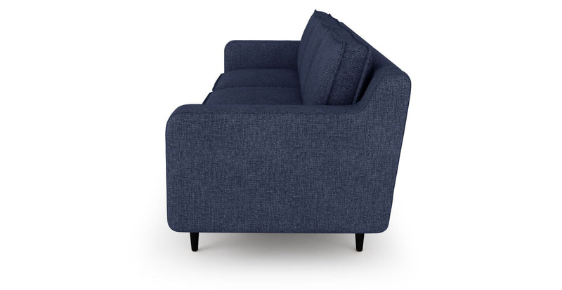 Klem Slim 3-Sitzer Modular Sofa Holzbein - Gewebe