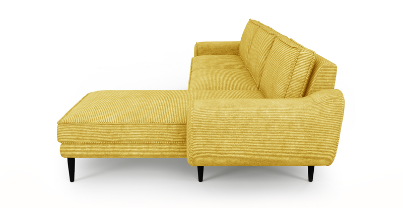 Klem 306 x 171 Sectional Wooden Leg - Cord Velour