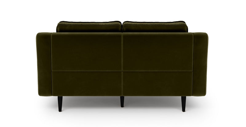 Klem Slim 2-Seater Modular Sofa Wooden Leg - Velvet