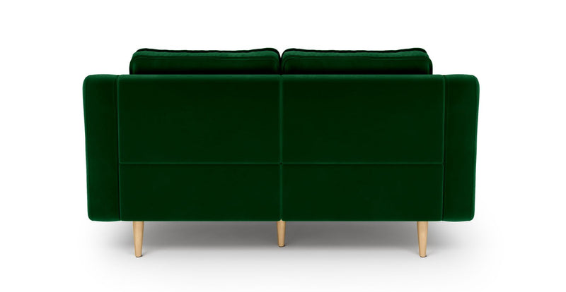 Klem Slim 2-Seater Modular Sofa Wooden Leg - Velvet