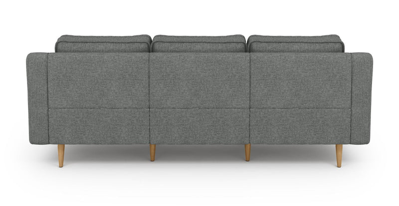 Klem Slim 3-Seater Modular Sofa Wooden Leg - Woven