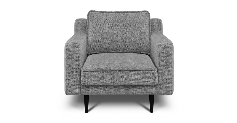 Klem Slim Armchair Wooden Leg - Natural Woven